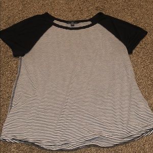 White and black strip T-shirt